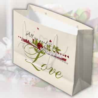 Alles wat we nodig hebben is Love Wedding Groot Cadeauzakje