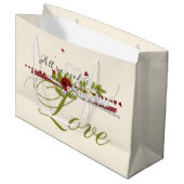 Alles wat we nodig hebben is Love Wedding Groot Cadeauzakje (Voorkant Gekanteld)