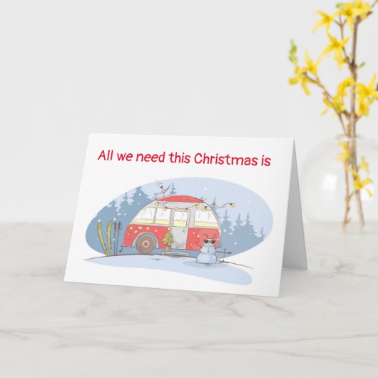 ALLES WAT WE NODIG HEBBEN IS ONZE CAMPER / ELKAAR KAART (Gele Bloem)