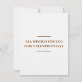 Alles wat we voor je wensen met deze Valentijnskaa Notitiekaartje (Achterkant)