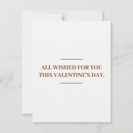 Alles wat we voor je wensen met deze Valentijnskaa Notitiekaartje (Achterkant)