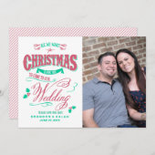 Alles wat we voor Kerstmis willen, bespaart de dat Save The Date (Voorkant / Achterkant)