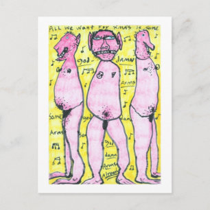 Alles wat we voor Kerstmis willen Feestdagenkaart