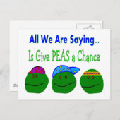 Alles wat we zijn gezegde GEEFT PEAS EEN KANS Briefkaart (Voorkant / Achterkant)
