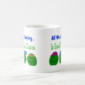 Alles wat we zijn gezegde GEEFT PEAS EEN KANS Koffiemok (Center)