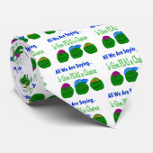 Alles wat we zijn gezegde GEEFT PEAS EEN KANS Stropdas (Opgerold)