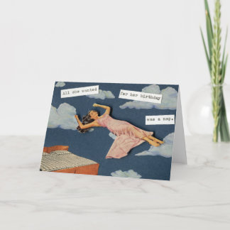 Alles wat ze wilde voor haar verjaardag… kaart