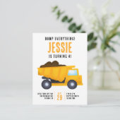 Alles Weggooien! Bouwverjaardagsuitnodiging Briefkaart (Staand voorkant)