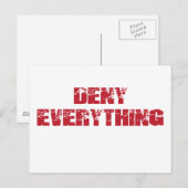 Alles weigeren briefkaart (Voorkant / Achterkant)