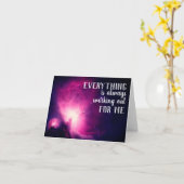 Alles werkt altijd uit voor mijn citaat kaart (Gele Bloem)