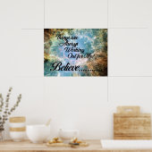 Alles werkt altijd voor mij - geloof me poster (Keuken)