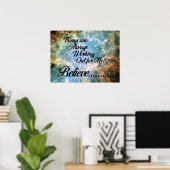 Alles werkt altijd voor mij - geloof me poster (Thuiskantoor)