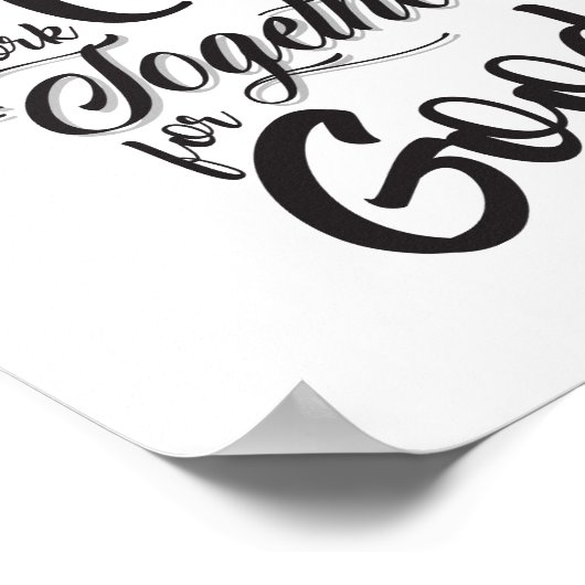 Alles werkt goed samen (Romans 8:28) Poster (Hoek)