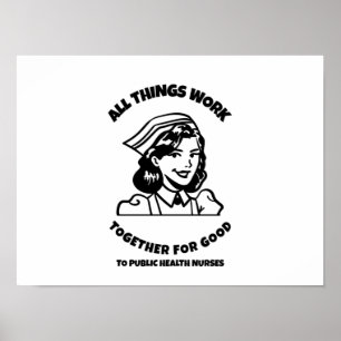 Alles werkt goed voor de volksgezondheid poster