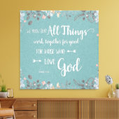 Alles werkt samen - vanaf 8:28 canvas afdruk (Insitu (Woonkamer))