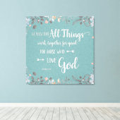 Alles werkt samen - vanaf 8:28 canvas afdruk (Insitu (Houten vloer))