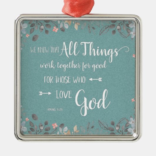 Alles werkt samen - vanaf 8:28 metalen ornament (Voorkant)