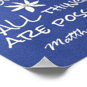 Alles werkt samen voor Goede Bijbelversies Poster (Hoek)