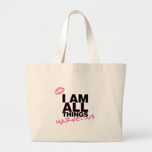 Alles wit grote tote bag (Voorkant)