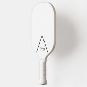 Alles wit op maat pickleball paddle (Links)