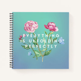 Alles wordt perfect afgespeeld op een spiraallapto notitieboek