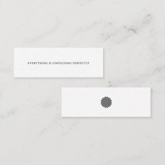 Alles wordt perfect ontwikkeld | Herinneringskaart Klantenkaartje (Voorkant / Achterkant)