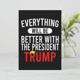Alles zal beter zijn met president Trump Kaart