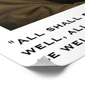 Alles zal goed zijn—Dame Julian van Norwich Poster (Hoek)