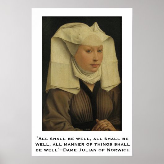Alles zal goed zijn—Dame Julian van Norwich Poster (Voorkant)