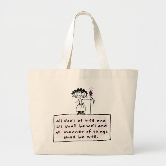 alles zal goed zijn grote tote bag (Voorkant)