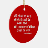 Alles zal goed zijn keramisch ornament (Rechts)