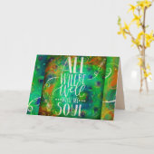 Alles zal goed zijn met mijn soep kaart (Gele Bloem)