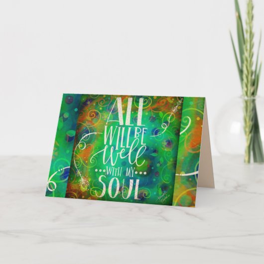 Alles zal goed zijn met mijn soep kaart (Voorkant)