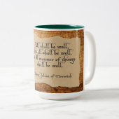 Alles zal goed zijn tweekleurige koffiemok (Voorkant rechts)