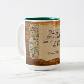 Alles zal goed zijn tweekleurige koffiemok (Voorkant links)