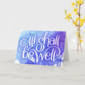 Alles zal goed zijn voor 5x7 Wenskaart Kaart (Gele Bloem)