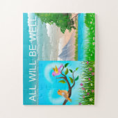 Alles zal goed zijn voor de Tortelduifjes bergen N Legpuzzel (Verticaal)