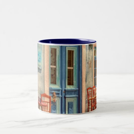 "Alles zal goed zijn" voor het Griekse café Tweekleurige Koffiemok (Center)
