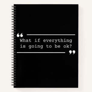 Alles Zal Goedkomen Positieve Quote Notitieboek