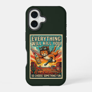 Alles Zal Je Doden Kat Hoesje voor Telefoon iPhone 16 Hoesje