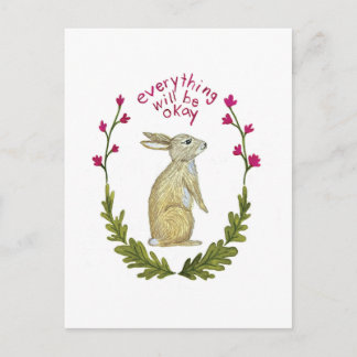 Alles Zal Oké Zijn Ansichtkaart Feestdagenkaart