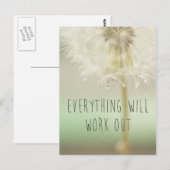 Alles zal werken uit Inspirerend Briefkaart (Voorkant / Achterkant)