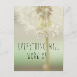 Alles zal werken uit Inspirerend Briefkaart