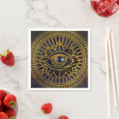 Alles zien Mystic Eye Gold op Nebula Sky Servetten (Insitu)