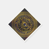 Alles zien Mystic Eye Gold op Nebula Sky Servetten (Hoek)