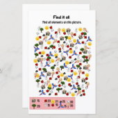 Alles zoeken - game voor kinderen (Voorkant / Achterkant)