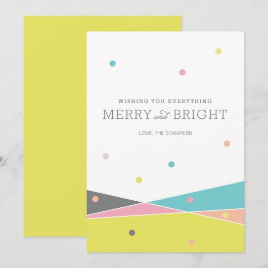 Alles zorgvuldig en helder feestdagenkaart (Voorkant / Achterkant)