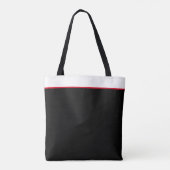 ALLES Zwart & Wit Tote Bag (Achterkant)