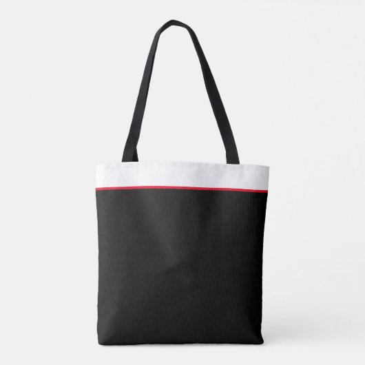 ALLES Zwart & Wit Tote Bag (Achterkant)