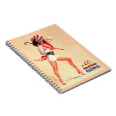 AllesAmerikaans meisje. Pin-upontwerp Notitieboek (Rechterzijde)